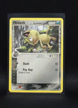 Meowth 71/110 - EX Holon Phantoms - NON-Holo Common Regular Pokemon - NM - Image 1