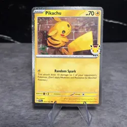 Pokemon Day 30th Anniversary - Pikachu 051 /162 Stamped 2026 Promo NM - Image 1