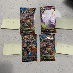 4x VERY HEAVY Pokemon Mega Evolution Booster Pack 22.61g 22.62g 22.55g 22.57g - Image 2