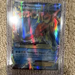 Pokemon M Swampert EX Full Art Ultra Rare Holo XY87 220 HP Mega English - Image 1