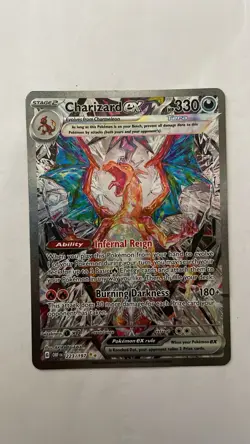 Pokemon Charizard ex 223/197 Obsidian Flames Special Illustration Holo 330HP - Image 1