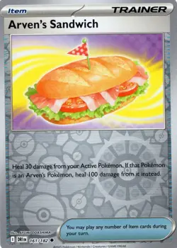 Pokemon Arven's Sandwich Reverse Holo Uncommon SV10: Destined Rivals 161/182 NM - Image 1
