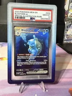 2023 Pokemon MEW EN Blastoise ex SIR 200 PSA 10 GEM MT Special Illustration Rare - Image 1