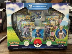 Pokemon GO Special Collection Box Team Mystic 6 Packs W/ Team Mystic Pin - Image 1