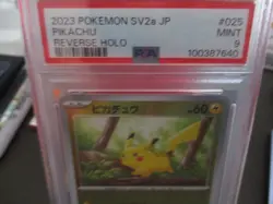 2023 POKEMON SV2a JP PIKACHU REVERSE HOLO #025 PSA 9 MINT - Image 2