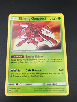 Shining Genesect 9/73 SHINY ULTRA RARE SM Shining Legends Pokemon NM HOLO 2017 - Image 1
