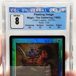 MTG - Urza's Legacy - Fleeting Image - Foil - Graded - CGC 8 - Vintage - Image 3