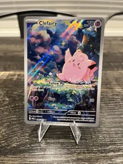 Lillie's Clefairy ex Special Illustration Rare Holo Sv09 184/159 Pokemon - Image 1