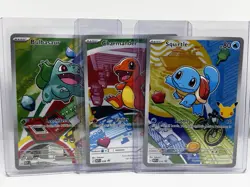 Pokemon TCG First Partner Illustration Collection Series 1 Kanto GEN 1 Starters - Image 1
