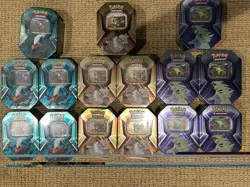 Pokemon TCG Triple Whammy Tin Set Lot Of 15 TYRANITAR SLAKING DARKRAI NEW SEALED - Image 1