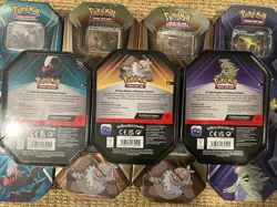 Pokemon TCG Triple Whammy Tin Set Lot Of 15 TYRANITAR SLAKING DARKRAI NEW SEALED - Image 4
