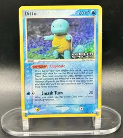 Ditto (Squirtle) 40/113 Stamped Pokemon EX Delta Species Reverse Holo LP/MP - Image 2
