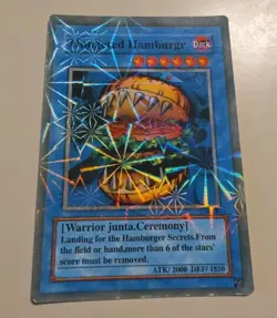 Yu-Gi-Oh! TCG Fake Novelty Card Hungered Hamburger 415 - Image 1