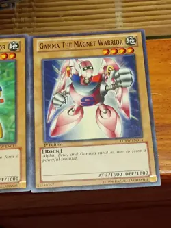 Yu-Gi-Oh Set Alpha,Beta,Gamma the Magnet Warrior 1st Ed Common LCYW-EN014 - Image 4