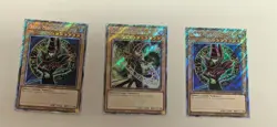 3x Dark Magician Platinum Secret Rare Playset YUGIOH! NM/MT Bonanza and Stampede - Image 1