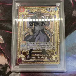 2025 One Piece OP11 EN Silvers Raleigh Special Alternate Art PSA 9 - Image 2