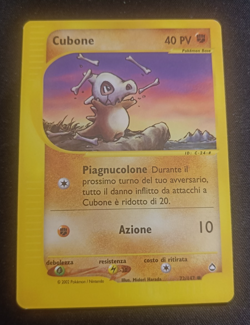 Pokemon Cubone 72/147 Aquapolis - Comune ITA EXC+ Excellent+ - Image 1