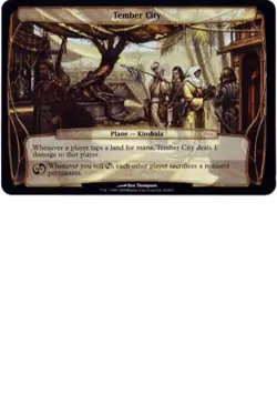 Tember City (WPN) (Planar Card) Promo PLD Plane Special MAGIC MTG CARD ABUGames - Image 1