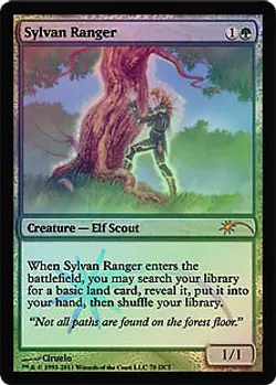Sylvan Ranger (WPN #70) FOIL Promo NM Creature Special MAGIC MTG CARD ABUGames - Image 1