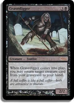 Gravedigger (WPN) FOIL Promo NM Creature Special MAGIC GATHERING CARD ABUGames - Image 1