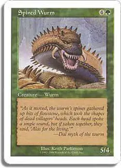 Spined Wurm (Book TopDeck Magazine) Promo NM Creature Special MTG CARD ABUGames - Image 1