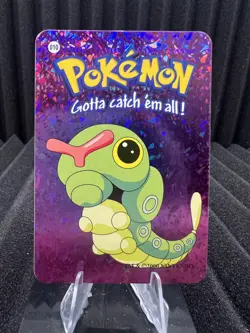 Caterpie #10 - Vintage Vending Machine Prism Sticker 2000 - Pokemon Card - Image 1