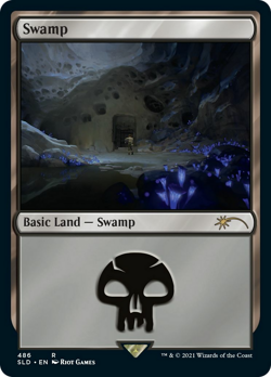 Swamp (Secret Lair 486 Arcane) Promo NM Land Basic Land MAGIC MTG CARD ABUGames - Image 1