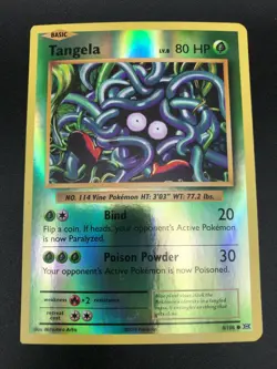 Tangela REVERSE HOLO 8/108 Pokemon TCG XY Evolutions Card NM 2016 - Image 1