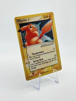 Custom Made Pikachu Gold Star 104/110 Holon Phantoms Holo Fan Art Card Non TCG - Image 2