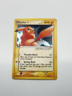 Custom Made Pikachu Gold Star 104/110 Holon Phantoms Holo Fan Art Card Non TCG - Image 4