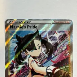 RARE Off Center Marnie’s Pride 171/172 Brilliant Stars Pokemon Card NM - Image 3