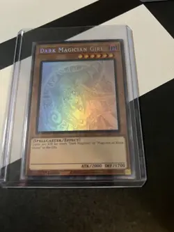 Dark Magician Girl YU-GI-OH! Ghost Rare Goddess ACG Holo Girl Anime Card - Image 1