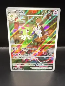 Pokemon TCG - Kirlia 212/198 Scarlet & Violet Illustration Rare Near Mint - Image 1