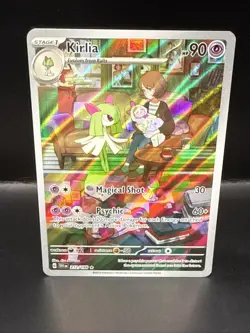 Pokemon TCG - Kirlia 212/198 Scarlet & Violet Illustration Rare Near Mint - Image 2