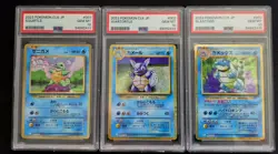PSA 10 Squirtle, Wartortle & Blastoise 003/032 CLK JP Pokemon TCG - Image 1