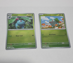 Pokemon Card Lot Ivysaur and Bulbasaur Set of 2 Reverse Holo Mega - Image 1