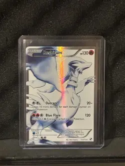 RESHIRAM 2011 POKEMON BLACK & WHITE BASET SET RARE ULTRA 113/114 NM - Image 1