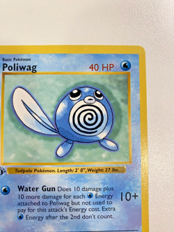 Poliwag 59/102 1st Edition Shadowless Base Set Regular LP - Pokemon Card - Image 5