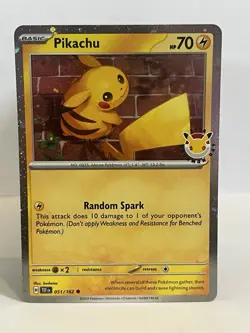Pikachu - (Cosmo Holo) 051/162 Miscellaneous Cards & Products Holo - Image 1