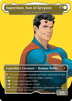 Mtg - Superman DC - Playtest Card Commander EDH - Matte Finish - Image 3