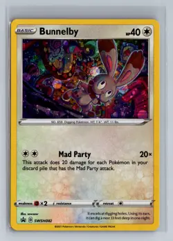 Bunnelby - Promo SWSH: Sword & Shield Promo Cards SWSH082 NM Holo - Image 1