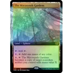 FOIL THE MYCOSYNTH GARDENS (EXTENDED ART) Phyrexia: All Will Be One ONE MTG - Image 1