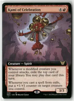 Kami of Celebration (Extended Art) Normal R Commander: Kamigawa: Neon Dynasty 59 - Image 1