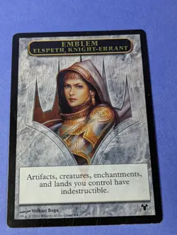 MTG: Modern Event Deck 2014 Tokens: Elspeth, Knight-Errant Emblem Token - LP - Image 2