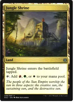 JUNGLE SHRINE 46 UNCOMMON EXPLORERS OF IXALAN MAGIC: THE GATHERING LP - Image 1