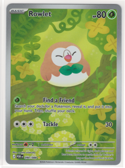 Pokemon Rowlet Perfect Order POR #090/088 Illustration Rare Holo NM *HOT*! - Image 1