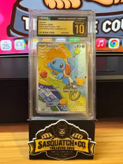 Pokemon TCG CGC Pristine 10 Squirtle 039 First Partner Illustration - Image 1