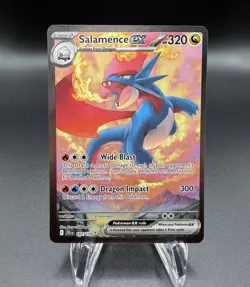 Pokemon Salamence EX 187/159 Special Illustration Rare SIR- Journey Together - Image 1