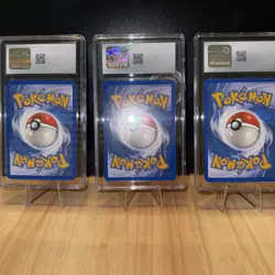 Pokemon 2003 EX Dragon Graded Lot: CGC 10 Spoink & Horsea, CGC 9 Bagon - Vintage - Image 5