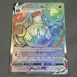 Chandelure VMAX 265/264 Fusion Strike Rainbow Secret Rare Pokemon - Image 1
